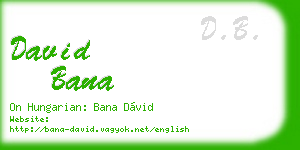 david bana business card